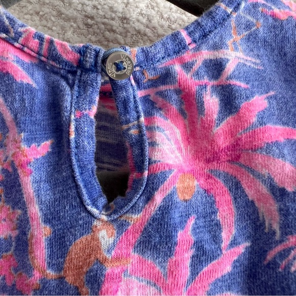 Vineyard Vines Baby Girl One Piece Flamingo Monkey Pink Romper Size 3-6‎ Months - Picture 8 of 10